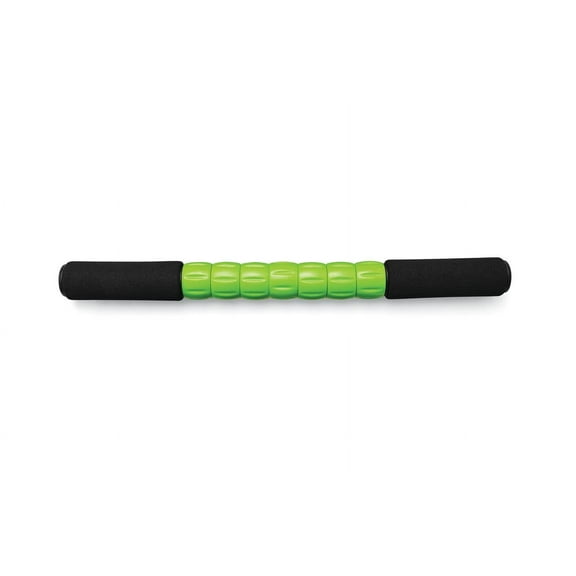 Athletic Works Rolling Massage Stick, Black/Green