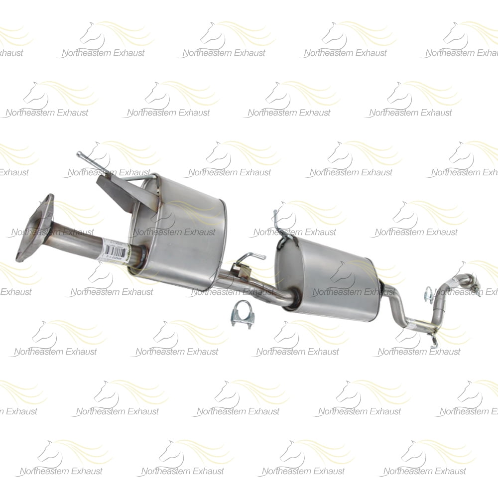 Northeastern Exhaust Muffler & Rear Resonator Pipe Kit Fits 2013-2020 Nissan Pathfinder 3.5L - Direct Fit | Stainless Steel | Includes Clamp & Gaskets