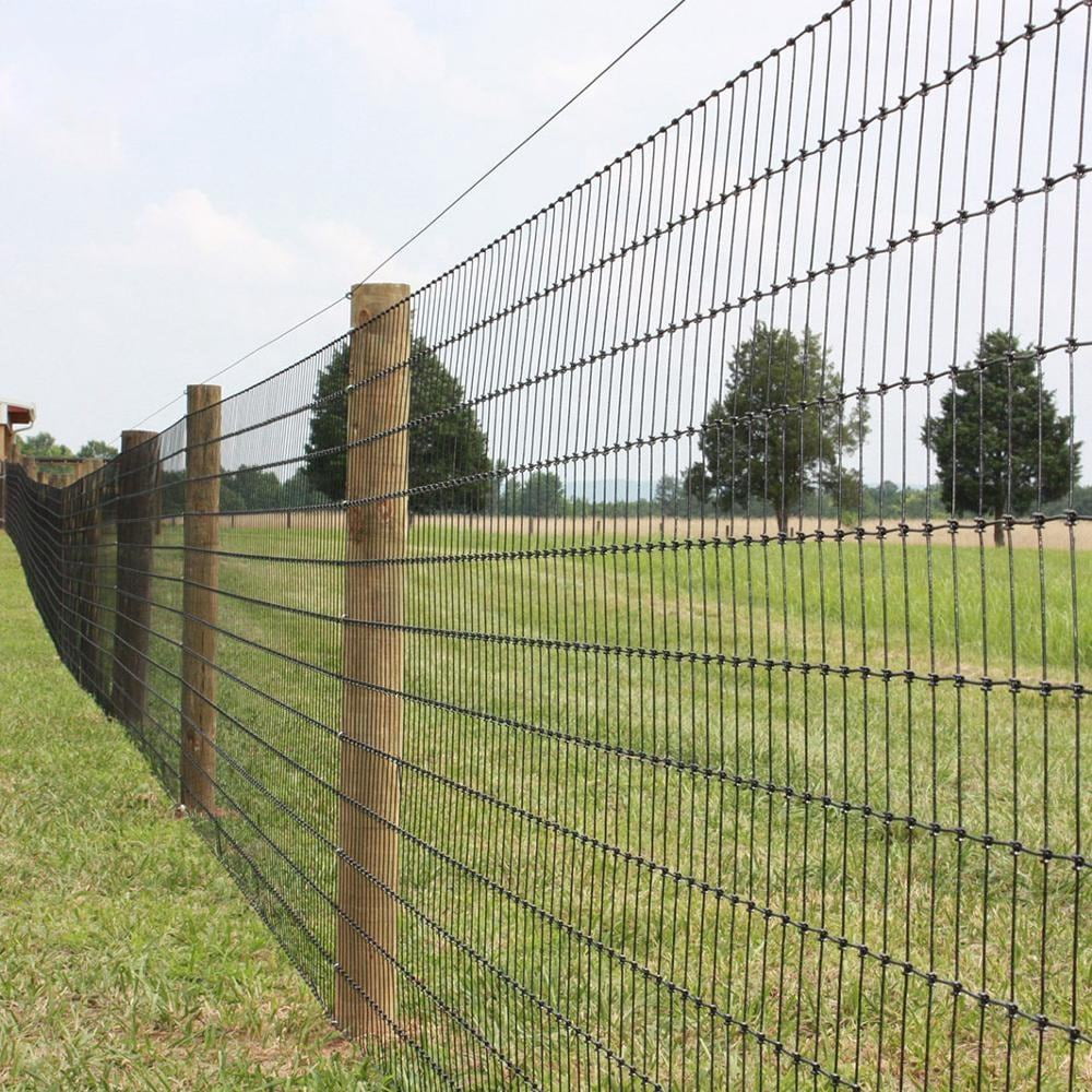 Miniyam 13-Gauge Heavy Zinc Coated Farm Fence – Galvanized Field Wire for Cattle, Deer, Goats, Hogs – Livestock & Yard Animal Protection (60in x 164ft)