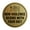 Brushed Gold, variant on Circle Non Violence Begins With Your Diet Sign (Brushed Silver) - Medium