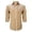 A-Khaki198, variant on XIAOCHA Men's Embroidered Shirt Point Collar Button Down Top Comfortable Western Casual Blouse