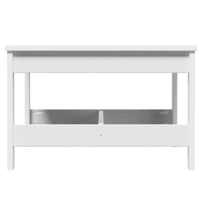 Better Homes & Gardens Ezra Outdoor HDPE Coffee Table, White