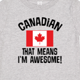 thumbnail image 4 of Inktastic Canada Flag Awesome Canadian Boys or Girls Baby T-Shirt, 4 of 5