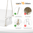 thumbnail image 6 of Zimtown Porch Swing Outdoor Swing Chair Bench Heavy Duty 440lbs 1-Person for Adults & Kids,with Adjustable Chains White, 6 of 6