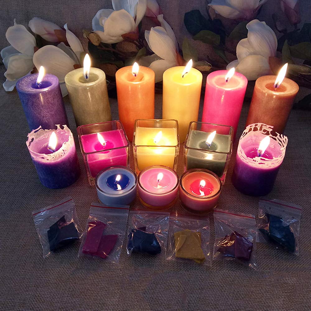 34 Color Wax Dye Flakes for DIY Scented Candle Making Supplies Natural Candle Color Dye for Soy Wax Gift2U Candle Wax Dye