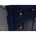 thumbnail image 4 of Sydney 48" Bathroom Vanity with Royal Blue Cabinet and Carrara Marble Top, 4 of 7
