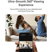 eufy Security Indoor Camera E30, 4K UHD Security Camera, Pet/Dog/Baby Camera with Phone app, Color Night Vision, Human/Pet Auto Tracking, 360° Coverage, Works with Homekit, White