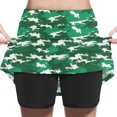 thumbnail image 3 of HomeGardon Back to School Skirts for Girls Girl Skort Fashion Camouflage Loose High Waist A-line Fake Two Piece Sports Pants Skirt Half Body Skirt, 3 of 7