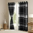 thumbnail image 3 of Castle Fairy Grid Curtains Pack of 2 (42x84 Each),Stripes Plaid Curtains Blackout, 3 of 6
