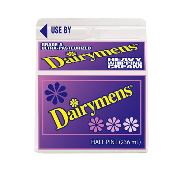Dairymens Whipping Cream, Half Pint