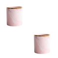 thumbnail image 3 of Monstrate Cerámica Fluent Line Portaescobillas de cerámica para pinceles de maquillaje Artesanía exquisita Gran capacidad Estilo único Gran Rosa 1 2Conjunto, 3 of 6