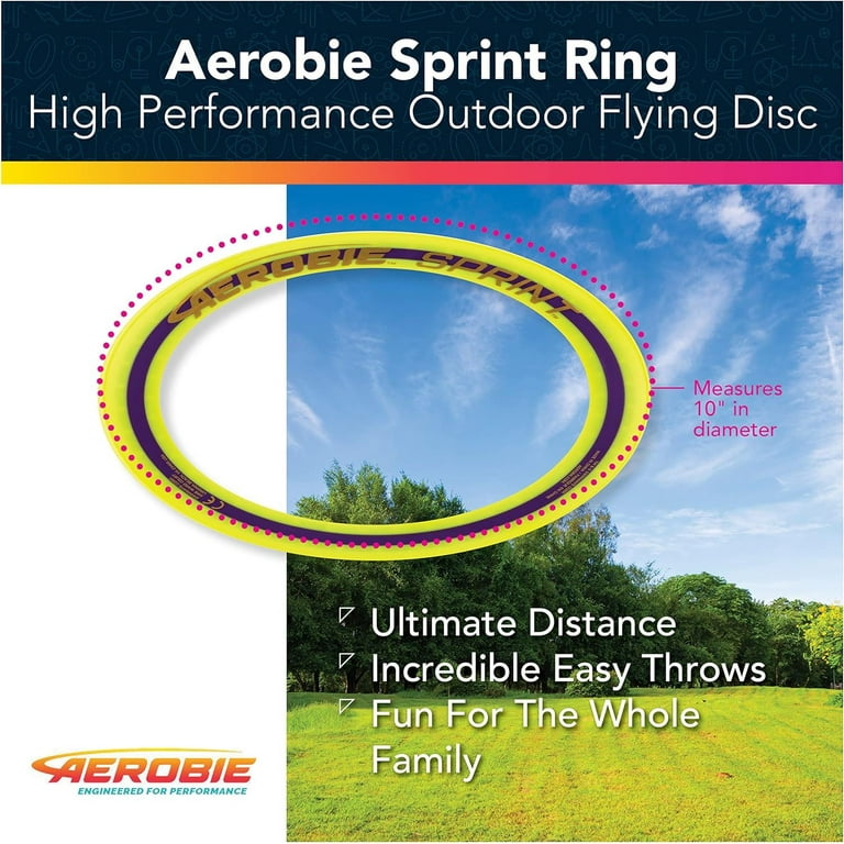 Frisbee Aerobie Rosso - Diametro 27cm, Design Aerodinamico Per Lunghe Distanze - Foto 5