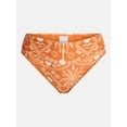 thumbnail image 5 of Time and Tru Women's and Women’s Plus Ruched Front Bikini Bottoms, Sizes XS-3X, 5 of 5