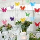 thumbnail image 4 of 7 guirnaldas colgantes de mariposas, serpentinas de papel para fiestas, banderines de mariposas 3D para decoraciones de bodas, fiestas de cumpleaños, decoración con cadena de mariposas, 4 of 7