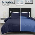thumbnail image 2 of Martex 3-Piece King Reversible Comforter Set | Super Soft Lightweight | Navy/Ceil Blue, 2 of 9