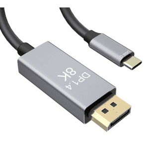 USB-C to DisplayPort Cable - USB C to DP Adapter - Active Cable  (Male-to-Male) - 4K Compatible - 2M/6.6 ft - VisionTek