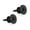 Black, variant on 2 Pack Guitar Strap Lock Buttons Guitar Hardware Strap Lock Buttons Guitar Strap Buttons for Guitarists and Bass Player