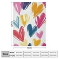 thumbnail image 4 of SHERONV Colorful Heart Blanket - Soft Throw with Artistic Heart Design - Perfect for Women,Kids, Teens -Valentine's Day, Christmas, Birthday Gifts  40x50in, 4 of 6