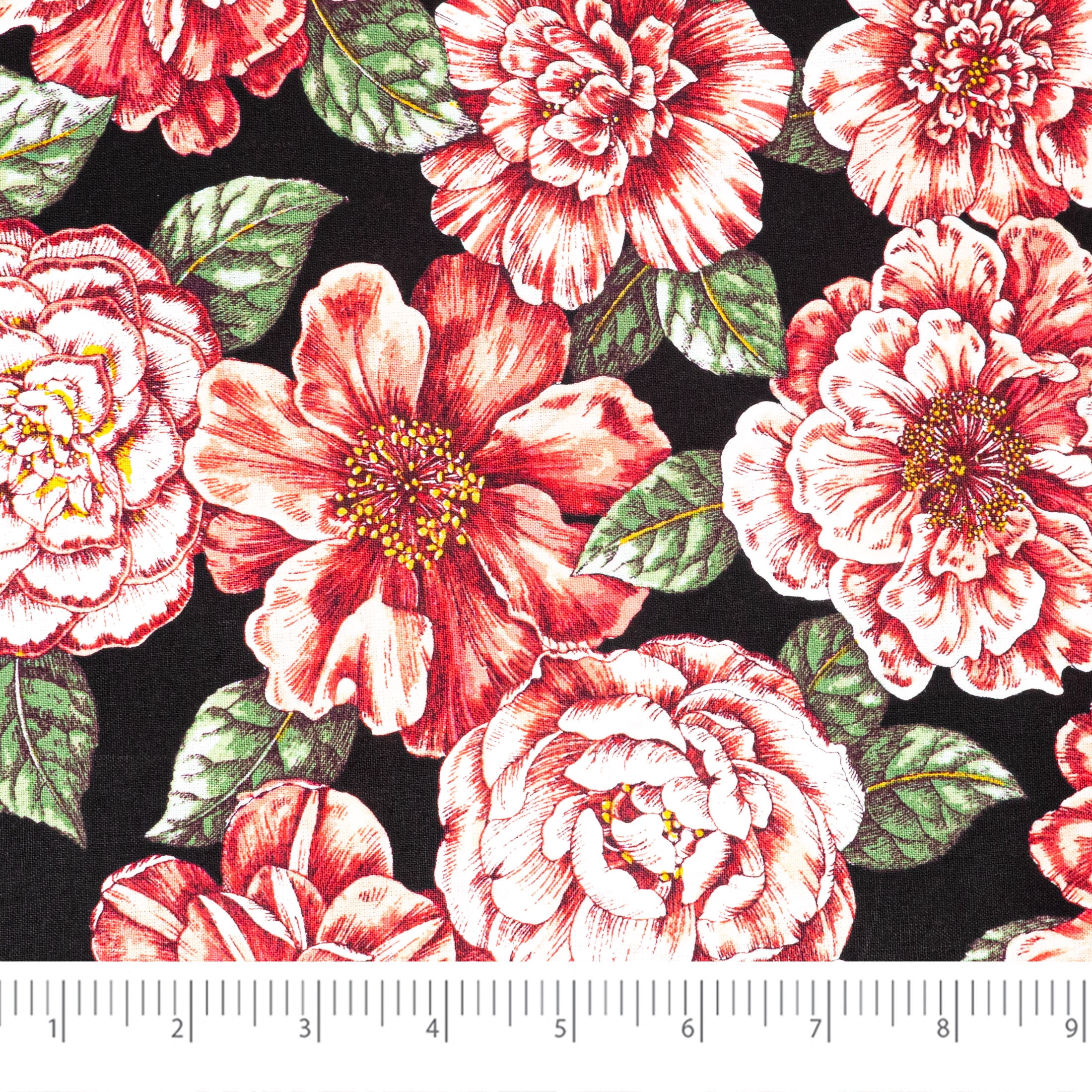 Waverly Inspirations 1 Yard Cut 100% Cotton Prints Fabric, Bridget Black, 44" Wide for Quilting & Sewing