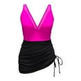thumbnail image 5 of Women Swim Dress Swimsuits Slimming Mesh Sheer Sarong Wraps Bathing Suit, 5 of 5
