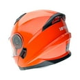 thumbnail image 5 of 1Storm New Motorcycle Bike Modular Full Face Helmet NOLED901 Dual Visor Sun Shield: Glossy Orange, 5 of 9