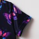thumbnail image 4 of Blusa Casual para Niñas Gibobby camiseta de verano con estampado de mariposas negro 3-4 años, 4 of 5