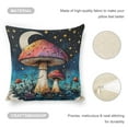thumbnail image 4 of mushroom, crescent moon, starslinen throw pillowcase decoration pillowcase gifting preferred 20x20 inch cushion cover 2 sets sofa pillowcase sofa bedroom living room car, 4 of 8