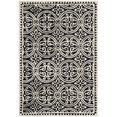 thumbnail image 1 of Safavieh Cambridge Collection CAM123E Handmade Moroccan Geometric Black and Ivory Premium Wool Area Rug (9' x 12'), 1 of 4