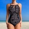 thumbnail image 2 of Hello Kitty Women's One Piece Swimsuit High Neck Tummy Control Swimwear Bathing Suit, 2 of 7