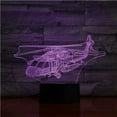thumbnail image 3 of Night Light USB 3D Led Night Light Uh-60 Utility Helicopter Airplane Model Black Hawk Fighter Decorative Lights Plane Table Lamp Bedside, 3 of 6