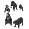 thumbnail image 5 of Bear Model Toys, Black Bear Family Figure 5pcs Plastic Gift Wild Animals Delicate Workmanship For Daily Playing, 5 of 8