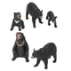 thumbnail image 1 of Juguetes con figuras de osos, 5 piezas Figura de oso negro Figura de oso negro Figuras de la familia del oso negro Diseño a prueba de futuro, 1 of 14