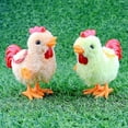 thumbnail image 1 of 1Pcs Cute Plush Wind Up Chicken Kids Toy Clockwork Jumping Walking Chicks Toys, 1 of 5