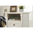 thumbnail image 5 of AENKYO Farmhouse 2-Drawer Nightstand with Charging Station, Rustic Wooden End Table for Bedroom & Living Room, White, 5 of 8