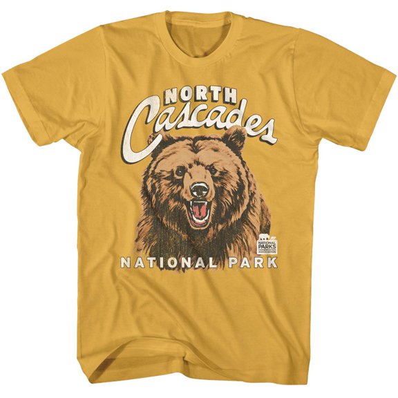 National Parks North Cascades NP Grizzly Ginger Adult T-Shirt