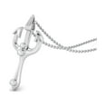 thumbnail image 3 of 0.15 Carat Moissanite Diamond E Color VS1 Clarity Brilliant Cut Trident of Poseidon Greek Mythology Necklace In 925 Sterling Silver, 3 of 3
