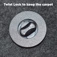 thumbnail image 3 of Autoxbert 4X Universal Para Audi Benz Alfombrillas De Coche Clips/Fijaciones/Sujetadores Piso Twist Lock Forma De L, 3 of 5
