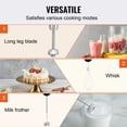 thumbnail image 5 of VEVOR 12 Speed Commercial Immersion Blender Heavy Duty Stainless Steel Mixer with Measuring Cup, Whisk, and Milk Frother, 5 of 12