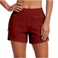 thumbnail image 2 of Swim Shorts for Women High Waisted Tummy Control Board Shorts Quick Dry Bottoms for Tankini Bikini Mix and Match Beachwear, 2 of 5