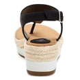 thumbnail image 2 of STYLE & COMPANY Womens Black Espadrille 1" Platform Adjustable Strap Ankle Strap Balii Round Toe Wedge Buckle Slingback Sandal 7.5 M, 2 of 4