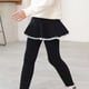 thumbnail image 4 of Vestido Para Niñas, Ropa Para Niñas, Pantalones De Otoño Invierno, Pantalones Elásticos, Mallas Casuales Cálidas Cepilladas Estampadas, Culottes Falsos De Dos Piezas, Negro Odeerbi  LM103-10962, 4 of 6