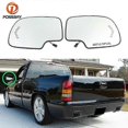 thumbnail image 2 of 1 Pair Car Side Heated Rearview Mirror Glass For Cadillac Escalade/chevy Avalanche Silverado 1500 2500/gmc Sierra 2003 2004-2006, 2 of 5