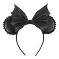 thumbnail image 1 of JIAHANG Diadema negra con orejas de ratón de PU con remache, lazo para el pelo de Halloween, decoración de fiesta de disfraces, juego de rol, disfraz para mujeres y niñas, 1 of 5