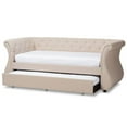 thumbnail image 3 of Bowery Hill Classic Tufted Daybed with Trundle in Beige, 3 of 9