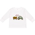 thumbnail image 3 of Inktastic Tractor and Hay Wagon Boys or Girls Long Sleeve Toddler T-Shirt, 3 of 5