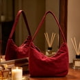thumbnail image 4 of EARKITY Women's Solid Color Handheld Bag Large Capacity Soft Nylon Bag Armpit Bag Style Shoulder, 4 of 6