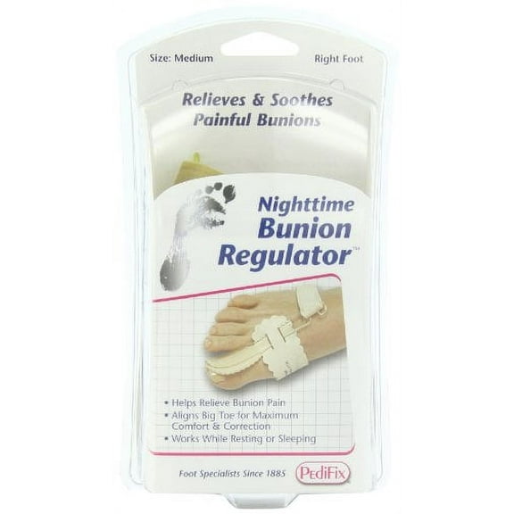 Pedifix Bunion Regulator Relieves And Soothes Painful Bunions, Right - Medium, 1 Ea..