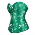 thumbnail image 2 of Grebrafan Corset Christmas Women Plus Size Cosplay Bustier Green 2XL, 2 of 5
