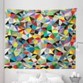 thumbnail image 1 of Abstract Tapestry, Geometric Chaos Triangular Mosaic Polygonal Fractal Contemporary Modern Design, Fabric Wall Hanging Decor for Bedroom Living Room Dorm, 5 Sizes, Multicolor, by Ambesonne, 1 of 1