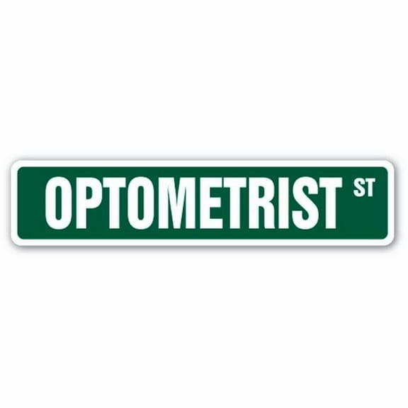 SignMission 1.5 x 7 in. Optometrist Street Decal - Eye Glasses Contact Lenses Exam